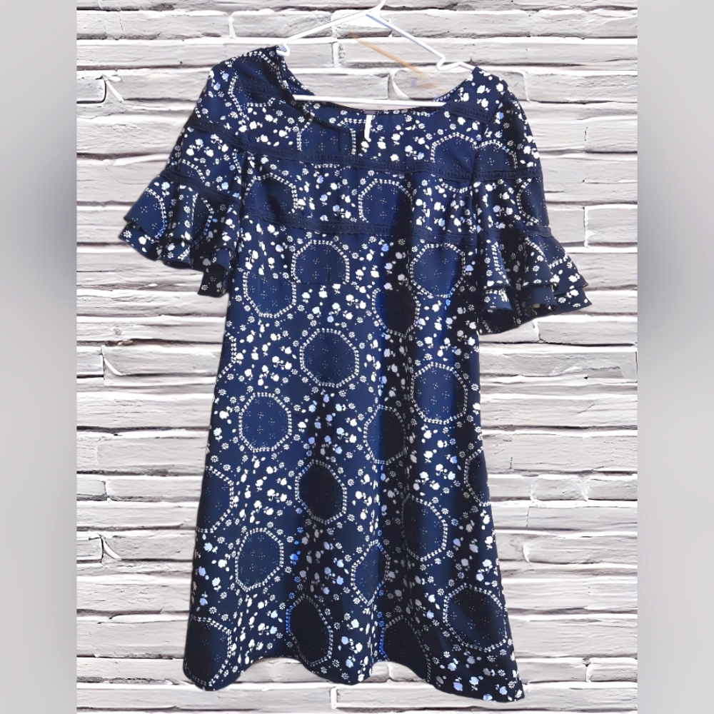 NWOT Free People Geo Garden Floral mini dress